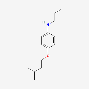 molecular formula C14H23NO B1385456 4-(Isopentyloxy)-N-propylaniline CAS No. 1040689-69-7