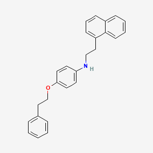 molecular formula C26H25NO B1385461 N-[2-(1-Naphthyl)ethyl]-4-(phenethyloxy)aniline CAS No. 1040694-13-0