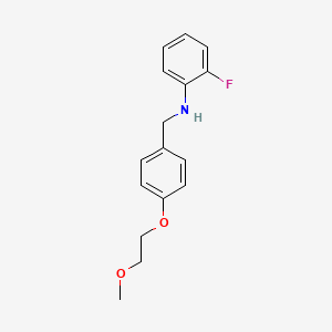 2-Fluoro-N-[4-(2-methoxyethoxy)benzyl]aniline