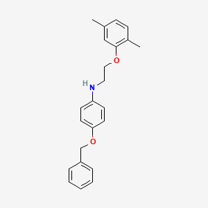 molecular formula C23H25NO2 B1385466 4-(苄氧基)-N-[2-(2,5-二甲基苯氧基)乙基]-苯胺 CAS No. 1040688-36-5