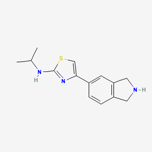 4-(2,3-dihydro-1H-isoindol-5-yl)-N-propan-2-yl-1,3-thiazol-2-amine