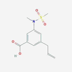 3-[(Methanesulfonyl)(methyl)amino]-5-(prop-2-en-1-yl)benzoic acid