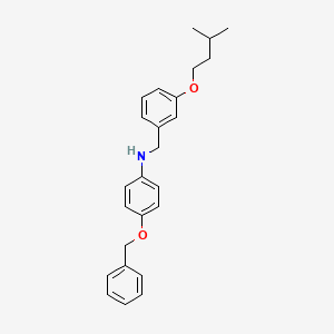 molecular formula C25H29NO2 B1385470 4-(苄氧基)-N-[3-(异戊氧基)苄基]苯胺 CAS No. 1040688-53-6