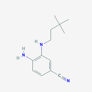 4-Amino-3-(3,3-dimethylbutylamino)benzonitrile