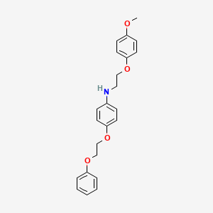 molecular formula C23H25NO4 B1385471 N-[2-(4-甲氧基苯氧基)乙基]-4-(2-苯氧基乙氧基)苯胺 CAS No. 1040691-29-9