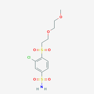 3-Chloro-4-[2-(2-methoxyethoxy)ethylsulfonyl]benzenesulfonamide