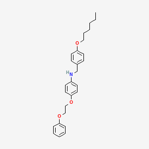 molecular formula C27H33NO3 B1385472 N-[4-(己氧基)苄基]-4-(2-苯氧基乙氧基)苯胺 CAS No. 1040691-45-9