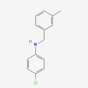 molecular formula C14H14ClN B1385474 4-氯-N-[(3-甲基苯基)甲基]苯胺 CAS No. 356530-45-5