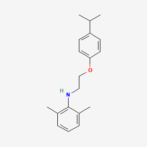 molecular formula C19H25NO B1385476 N-[2-(4-异丙基苯氧基)乙基]-2,6-二甲基苯胺 CAS No. 1040686-26-7