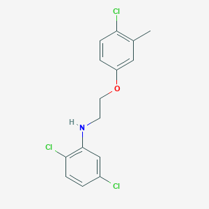 molecular formula C15H14Cl3NO B1385477 2,5-二氯-N-[2-(4-氯-3-甲基苯氧基)-乙基]苯胺 CAS No. 1040683-55-3