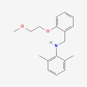 molecular formula C18H23NO2 B1385478 N-[2-(2-甲氧基乙氧基)苄基]-2,6-二甲基苯胺 CAS No. 1040686-60-9