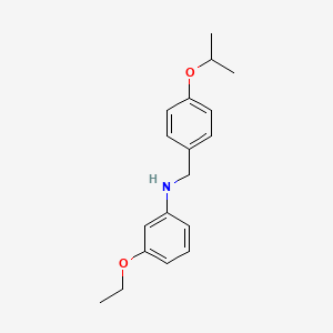 molecular formula C18H23NO2 B1385482 3-Ethoxy-N-(4-isopropoxybenzyl)aniline CAS No. 1040685-64-0