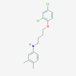 molecular formula C18H21Cl2NO B1385485 N-[4-(2,4-Dichlorophenoxy)butyl]-3,4-dimethylaniline CAS No. 356538-55-1
