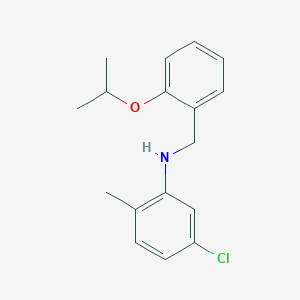 molecular formula C17H20ClNO B1385490 5-Chloro-N-(2-isopropoxybenzyl)-2-methylaniline CAS No. 1040685-31-1