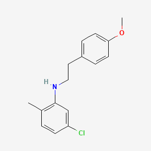molecular formula C16H18ClNO B1385491 5-Chloro-N-(4-methoxyphenethyl)-2-methylaniline CAS No. 1040684-72-7