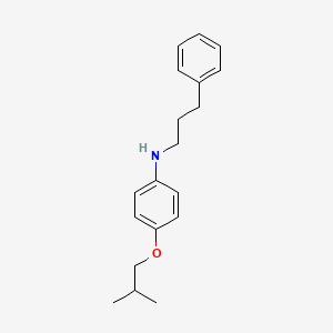molecular formula C19H25NO B1385492 4-Isobutoxy-N-(3-phenylpropyl)aniline CAS No. 1040687-87-3