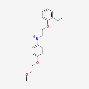 molecular formula C20H27NO3 B1385495 N-[2-(2-Isopropylphenoxy)ethyl]-4-(2-methoxyethoxy)aniline CAS No. 1040693-01-3