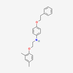 molecular formula C24H27NO2 B1385497 N-[2-(2,4-二甲基苯氧基)乙基]-4-(苯乙氧基)-苯胺 CAS No. 1040693-70-6