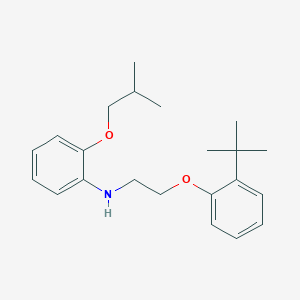 molecular formula C22H31NO2 B1385498 N-{2-[2-(Tert-butyl)phenoxy]ethyl}-2-isobutoxyaniline CAS No. 1040694-68-5