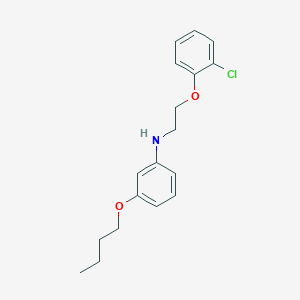 3-Butoxy-N-[2-(2-chlorophenoxy)ethyl]aniline