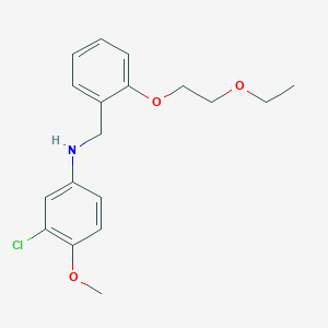 3-Chloro-N-[2-(2-ethoxyethoxy)benzyl]-4-methoxyaniline