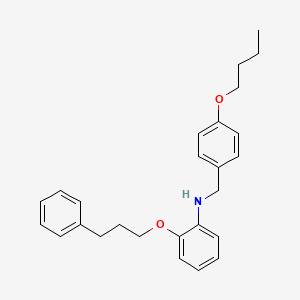 molecular formula C26H31NO2 B1385506 N-(4-Butoxybenzyl)-2-(3-phenylpropoxy)aniline CAS No. 1040687-99-7