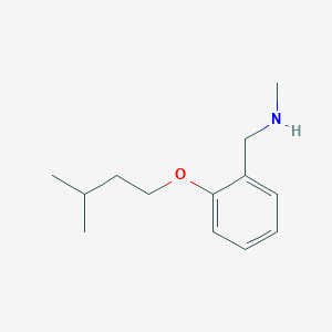 molecular formula C13H21NO B1385510 [2-(Isopentyloxy)phenyl]-N-methylmethanamine CAS No. 1040686-62-1