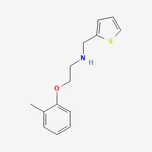 molecular formula C14H17NOS B1385511 2-(2-Methylphenoxy)-N-(2-thienylmethyl)-1-ethanamine CAS No. 1040687-03-3