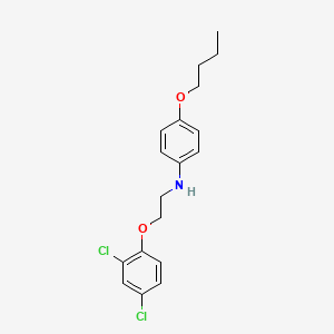 molecular formula C18H21Cl2NO2 B1385513 4-Butoxy-N-[2-(2,4-dichlorophenoxy)ethyl]aniline CAS No. 1040687-40-8