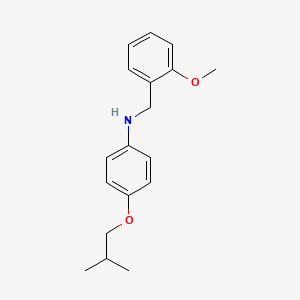 molecular formula C18H23NO2 B1385517 4-Isobutoxy-N-(2-methoxybenzyl)aniline CAS No. 1040688-03-6