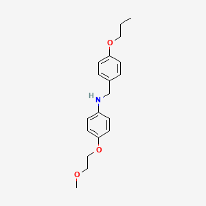 4-(2-Methoxyethoxy)-N-(4-propoxybenzyl)aniline