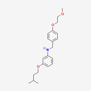 3-(Isopentyloxy)-N-[4-(2-methoxyethoxy)benzyl]-aniline