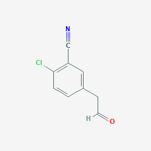 2-Chloro-5-(2-oxoethyl)benzonitrile