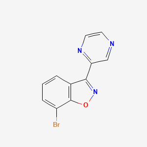 7-Bromo-3-pyrazin-2-yl-1,2-benzoxazole