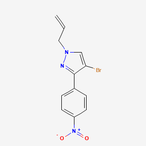 4-Bromo-3-(4-nitrophenyl)-1-prop-2-enylpyrazole