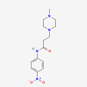 3-(4-methylpiperazin-1-yl)-N-(4-nitrophenyl)propanamide