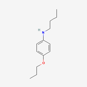 molecular formula C13H21NO B1385529 N-Butyl-N-(4-propoxyphenyl)amine CAS No. 1040688-70-7