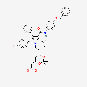 (6-{2-[3-(4-Benzyloxyphenylcarbamoyl)-5-(4-fluorophenyl)-2-isopropyl-4-phenylpyrrol-1-yl]ethyl}-2,2-dimethyl-[1,3]-dioxane-4-yl)acetic Acid tert-Butyl Ester