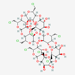 6A,6B,6C,6D,6E,6F,6G,6H-Octachloro-6A,6B,6C,6D,6E,6F,6G,6H-octadeoxy-gamma-cyclodextrin