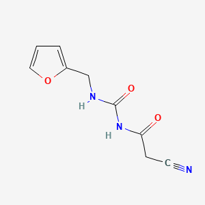 2-cyano-N-(furan-2-ylmethylcarbamoyl)acetamide