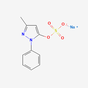 sodium;(5-methyl-2-phenylpyrazol-3-yl) sulfate