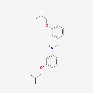 molecular formula C21H29NO2 B1385536 3-Isobutoxy-N-(3-isobutoxybenzyl)aniline CAS No. 1040681-23-9