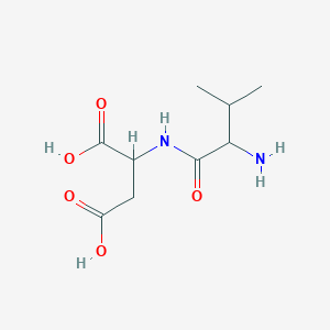 2-[(2-Amino-3-methylbutanoyl)amino]butanedioic acid