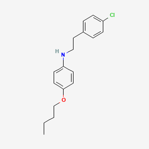 molecular formula C18H22ClNO B1385538 4-Butoxy-N-(4-chlorophenethyl)aniline CAS No. 1040687-44-2
