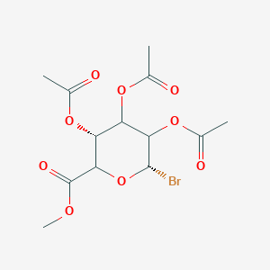 molecular formula C13H17BrO9 B13855407 methyl (3R,6S)-3,4,5-triacetyloxy-6-bromooxane-2-carboxylate 