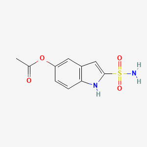 (2-sulfamoyl-1H-indol-5-yl) acetate