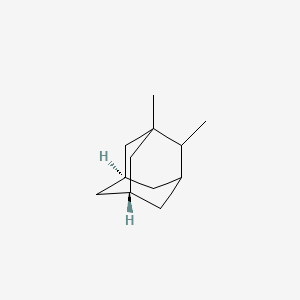 1,2 Dimethyl Adamantane (Mixture of Disastereomers); Tricyclo[3.3.1.13,7]decane, 1,2-dimethyl-; Adamantane, 1,2-dimethyl-(8CI); 1,2-Dimethyltricyclo[3.3.1.13,7]decane; 1,2-Dimethyladamantane