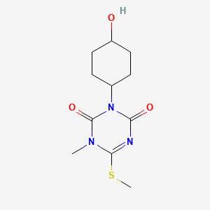 Hydroxycyclohexyl)-1-methyl-6-(methylthio)triazine-dione