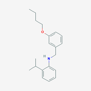 molecular formula C20H27NO B1385547 N-(3-Butoxybenzyl)-2-isopropylaniline CAS No. 1040681-91-1