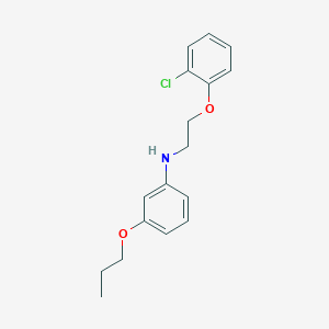 molecular formula C17H20ClNO2 B1385549 N-[2-(2-Chlorophenoxy)ethyl]-3-propoxyaniline CAS No. 1040683-68-8